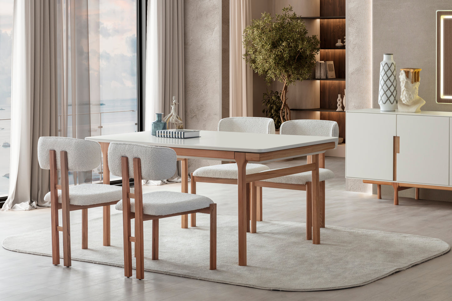 AURA WALNUT DINING ROOM