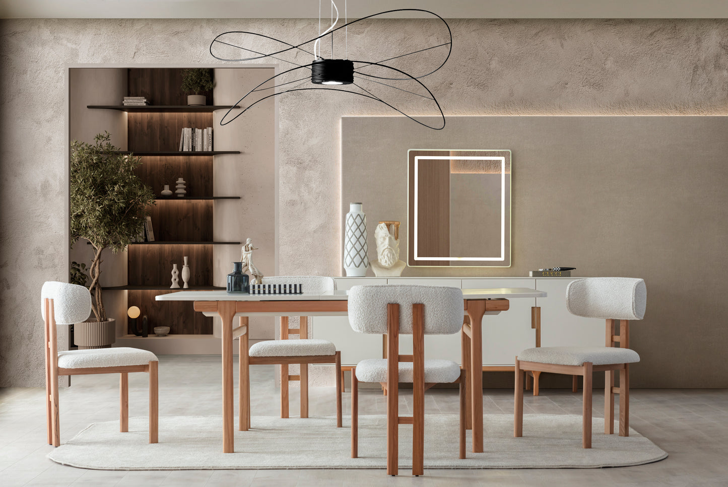 AURA WALNUT DINING ROOM