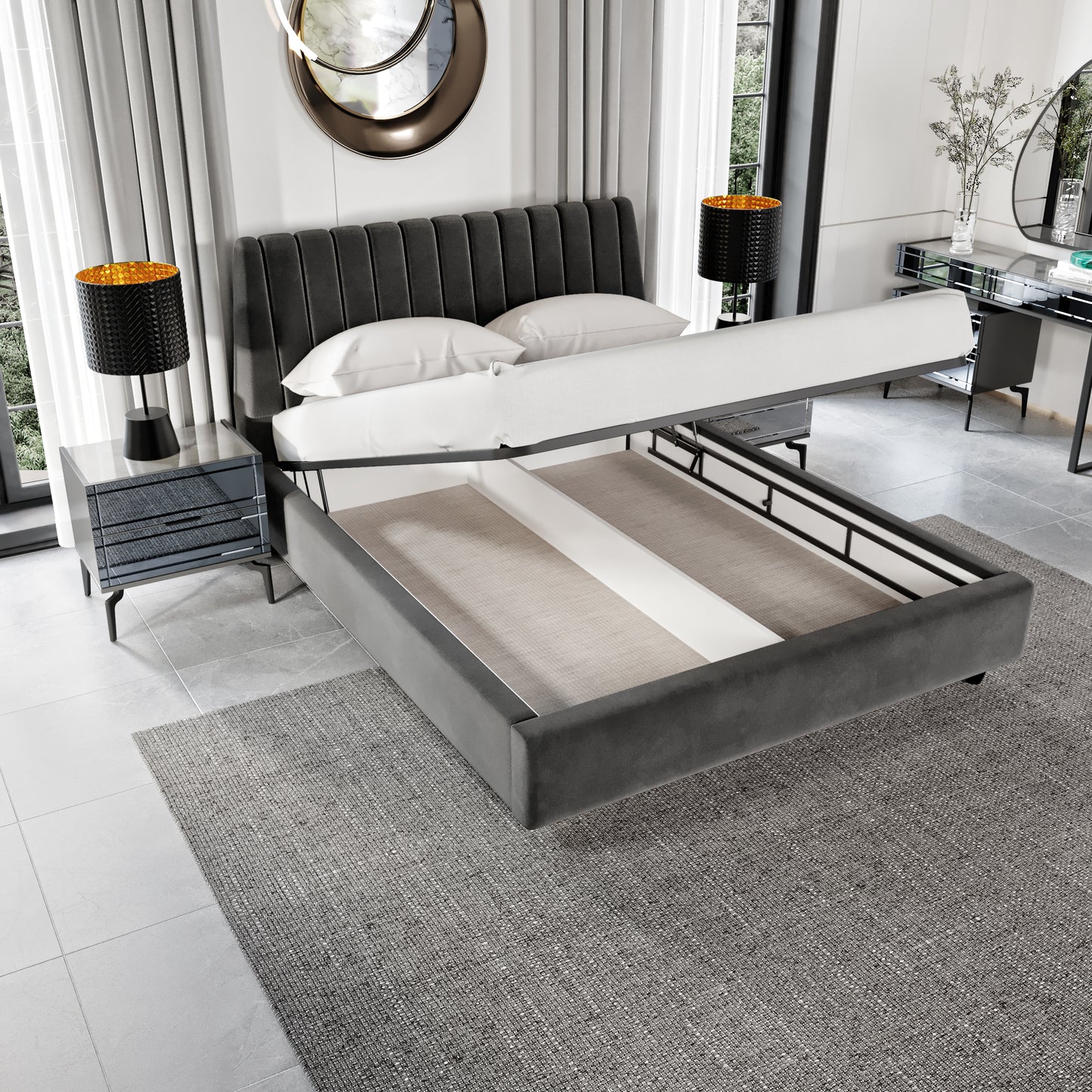 BEYOGLU [ANTHRACITE] BEDROOM SET