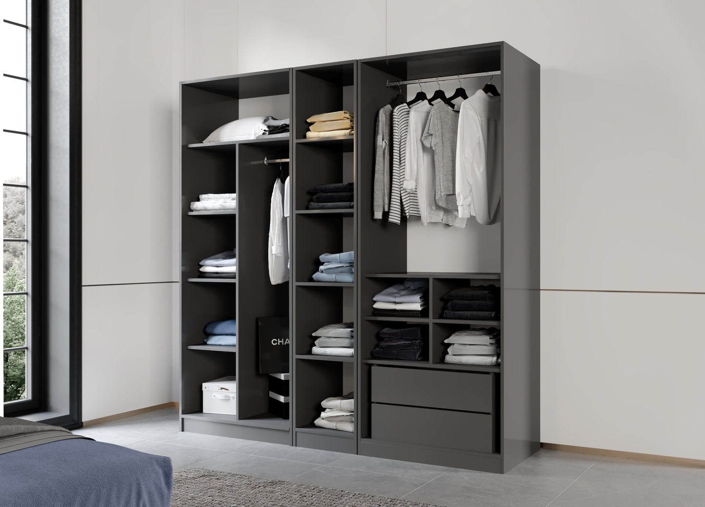 BEYOGLU [ANTHRACITE] BEDROOM SET