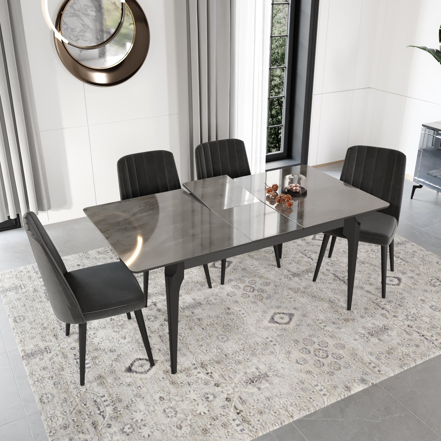 BEYOGLU [ANTHRACITE] DINING ROOM SET