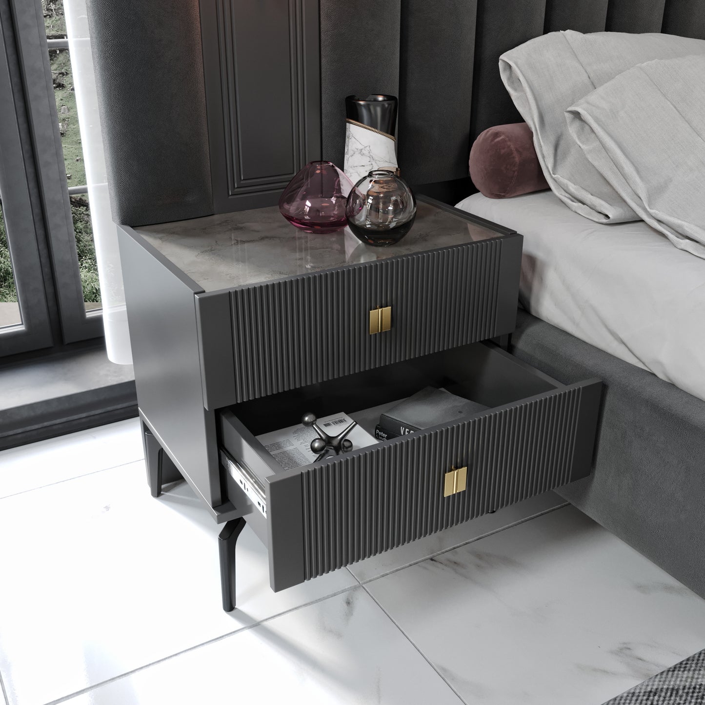 ÇATALCA CORNER BEDROOM SET