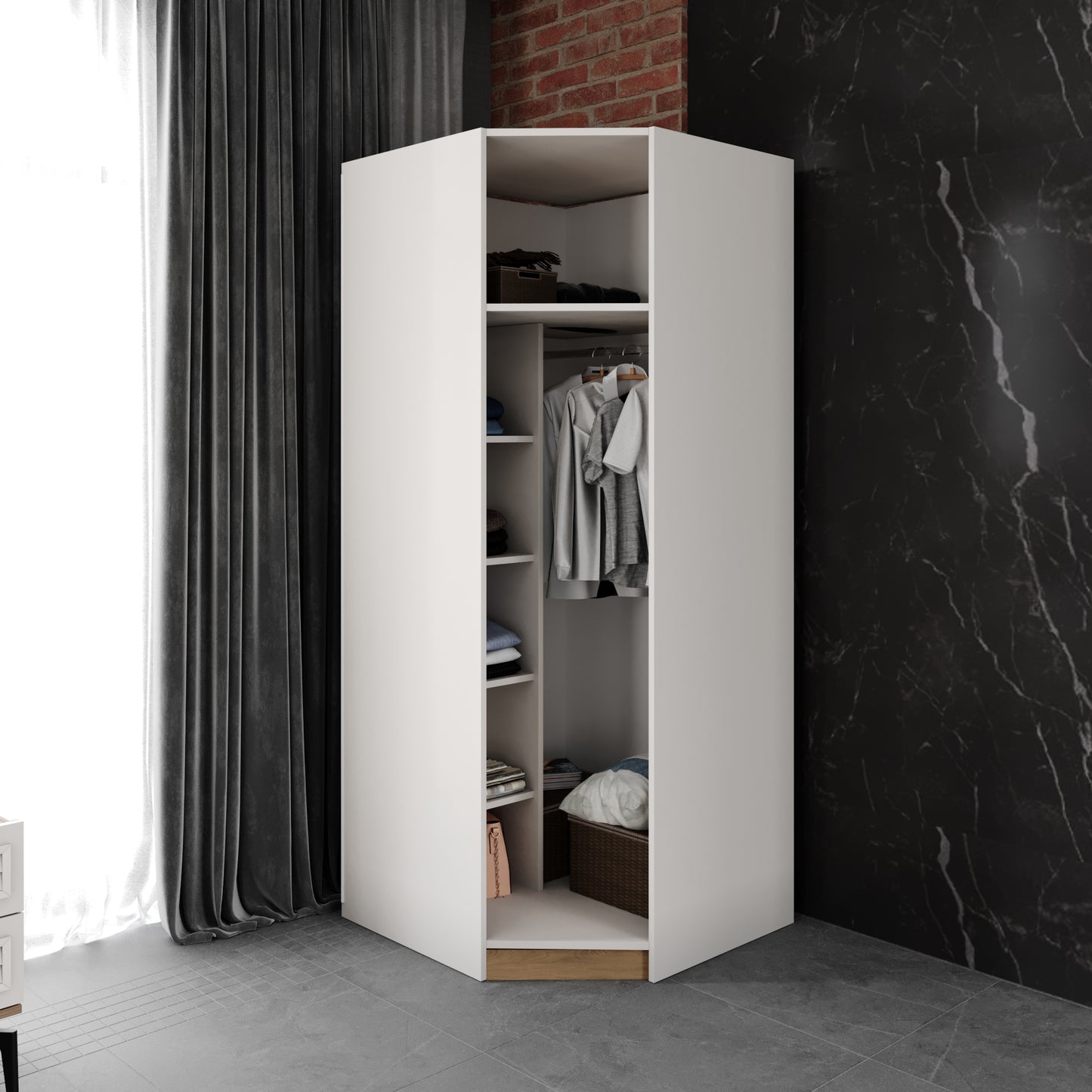 DRAGOS CORNER BEDROOM SET