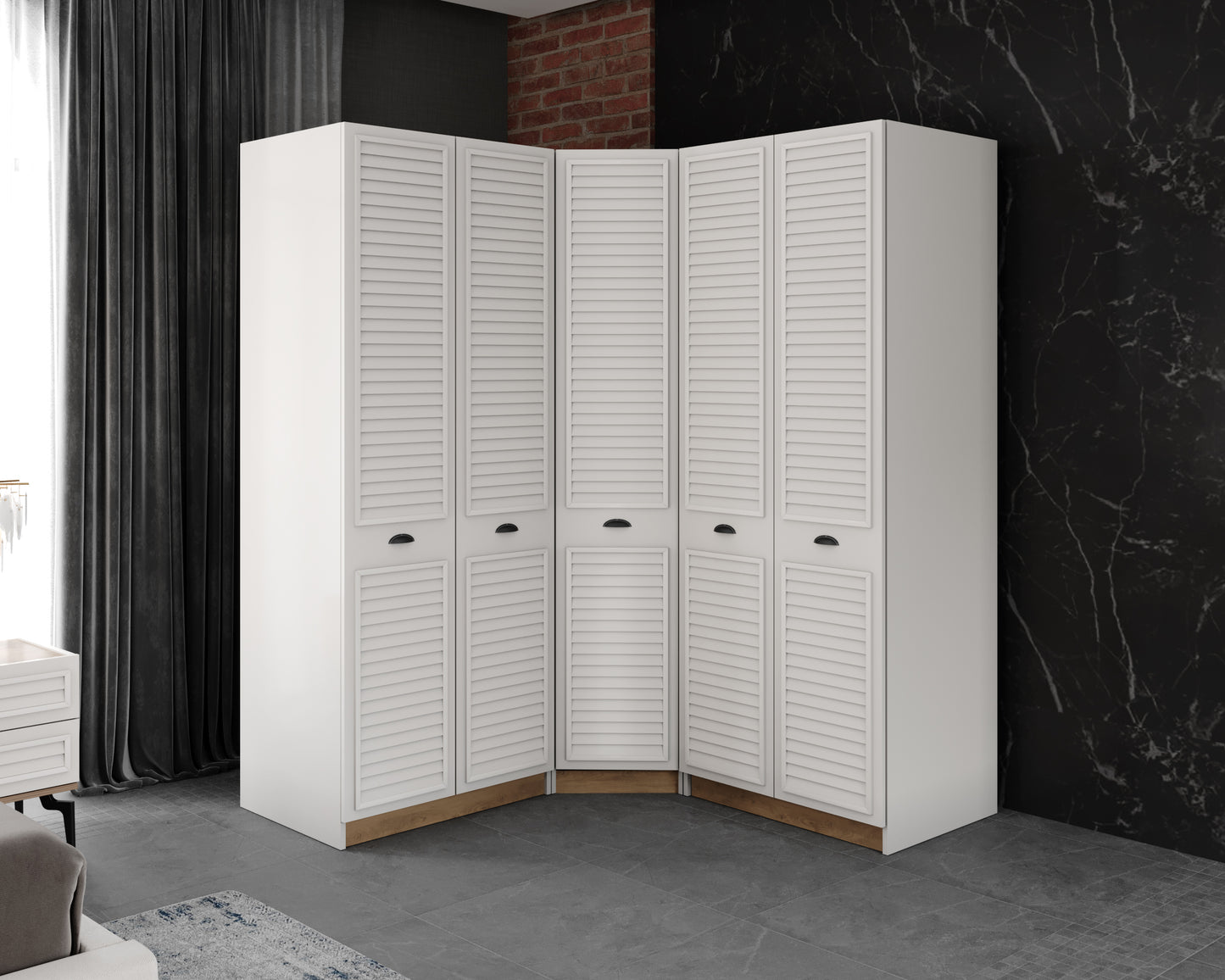 DRAGOS CORNER BEDROOM SET