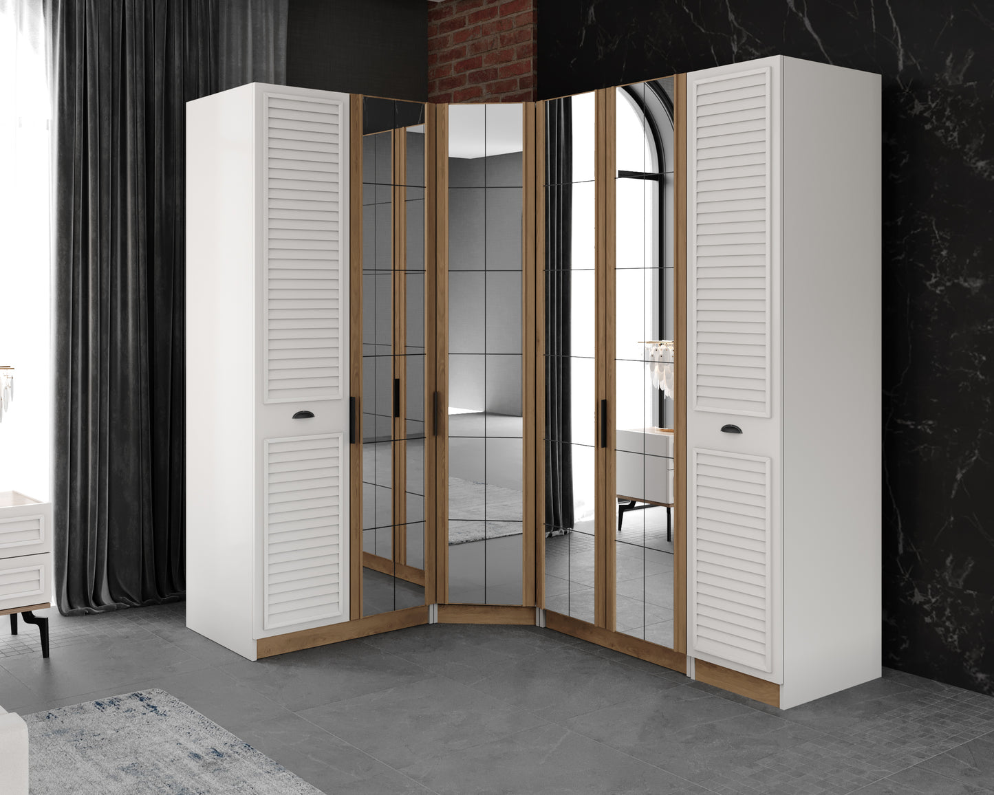 DRAGOS CORNER BEDROOM SET