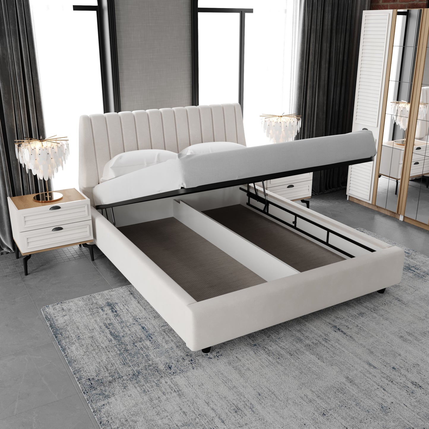 DRAGOS CORNER BEDROOM SET
