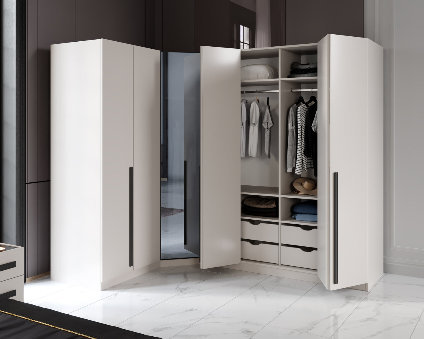 SILIVRI CORNER BEDROOM SET