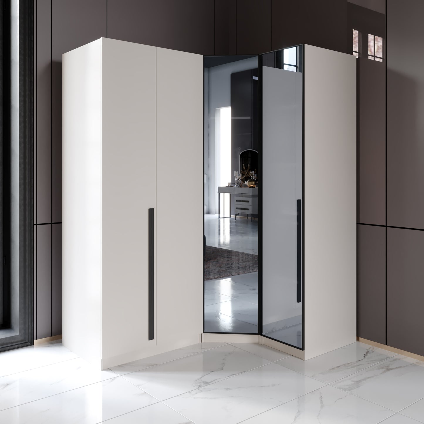 SILIVRI CORNER BEDROOM SET