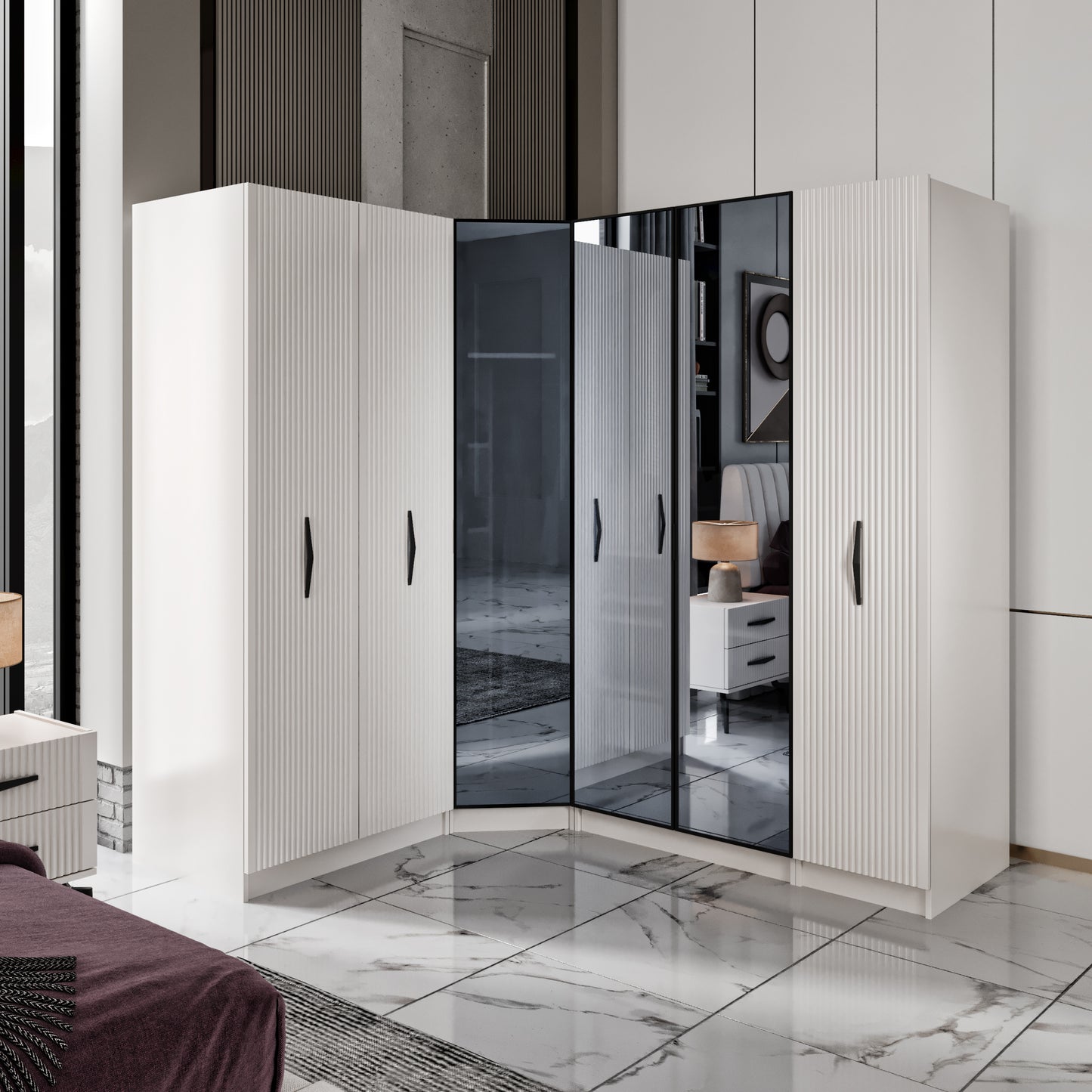 ÜMRANİYE CORNER BEDROOM SET