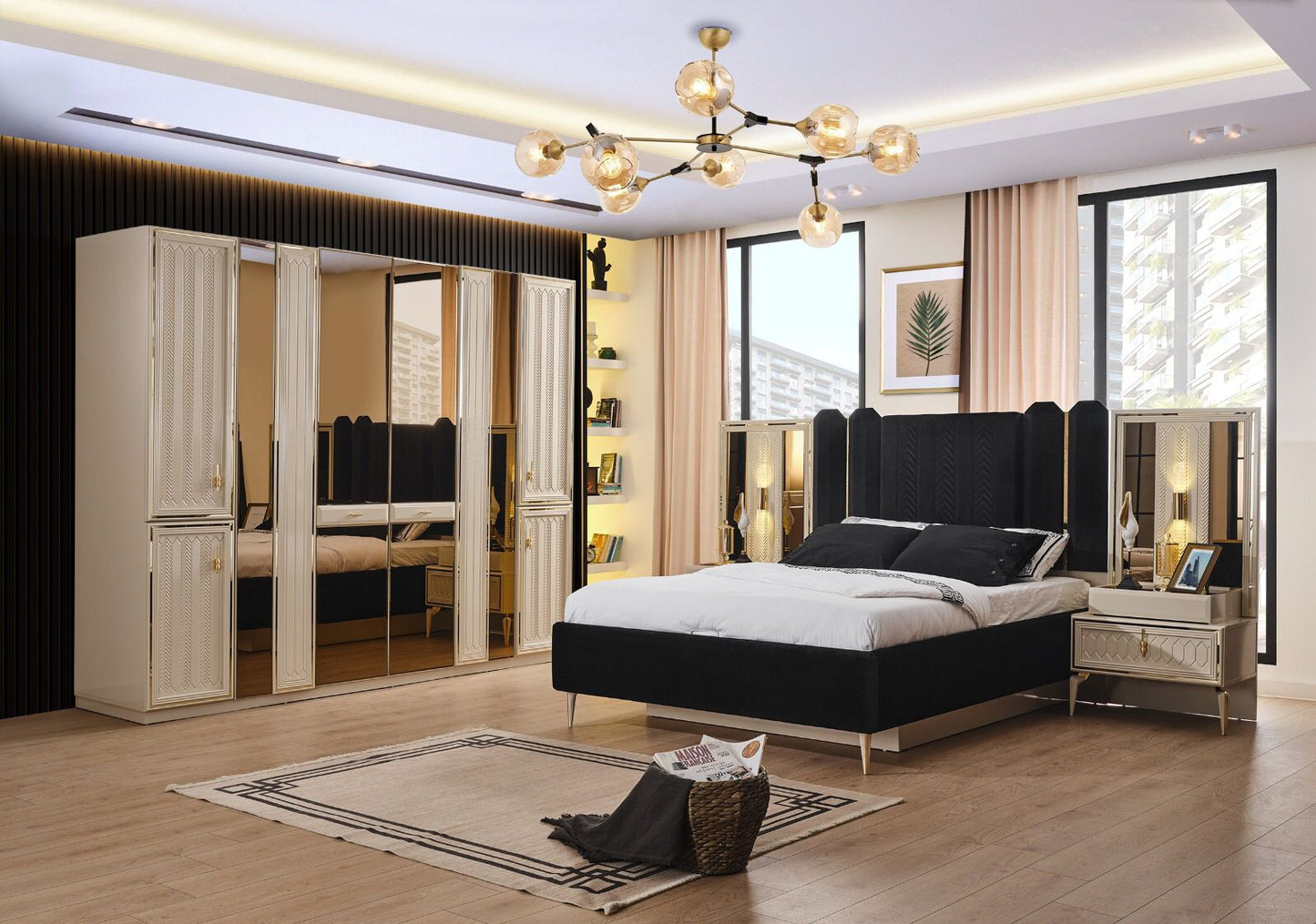 VELAR [MOONSTONE] BEDROOM SET