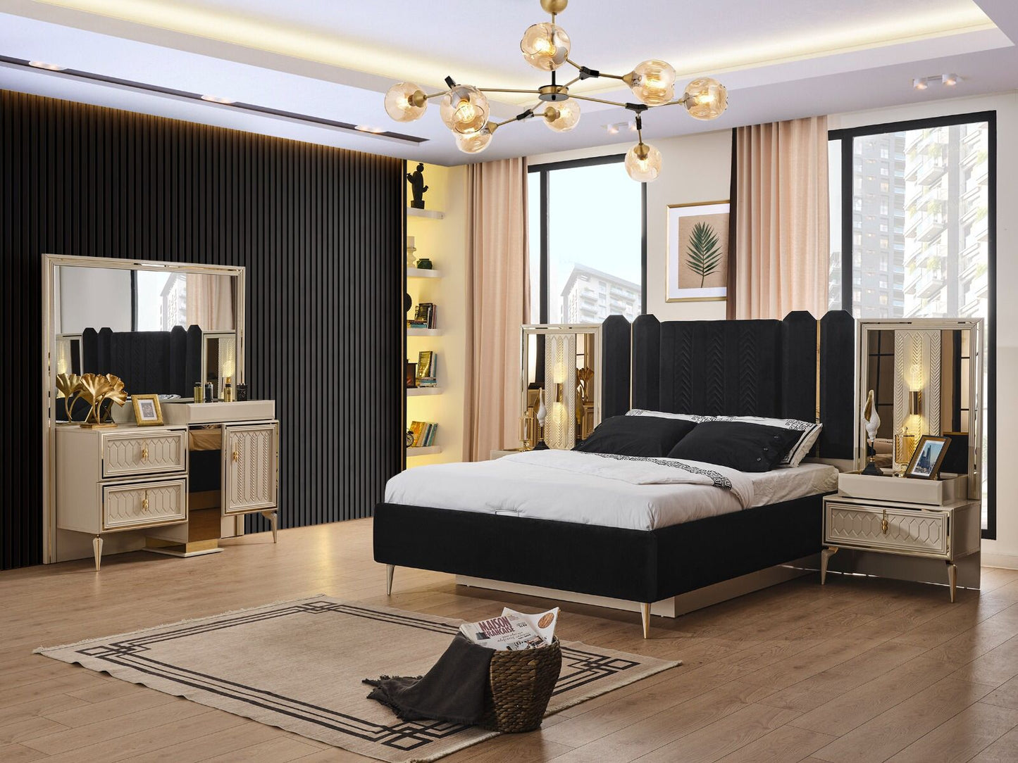 VELAR [MOONSTONE] BEDROOM SET