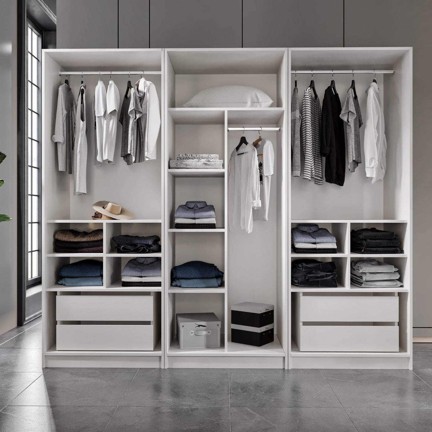 RAIN [MOONSTONE] BEDROOM SET