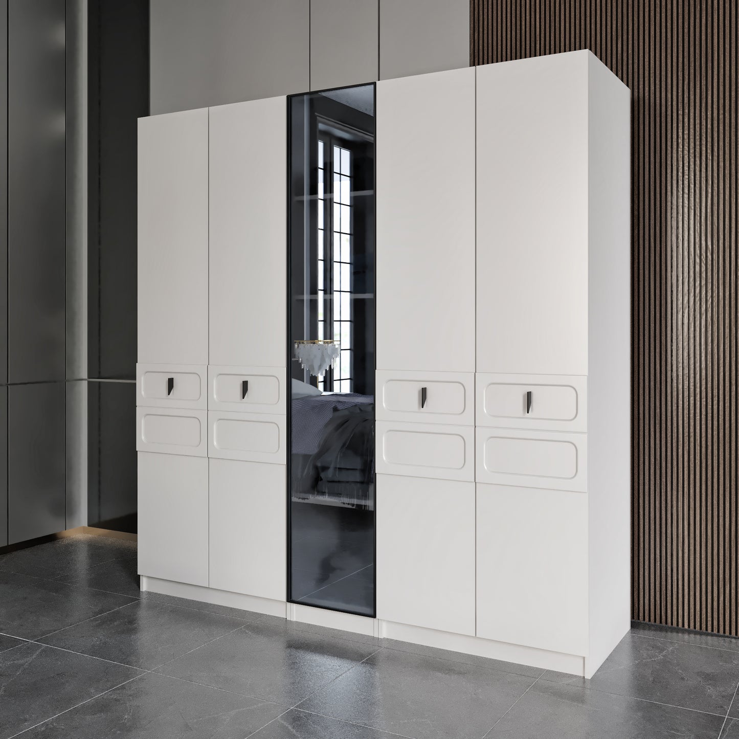 RAIN [MOONSTONE] BEDROOM SET