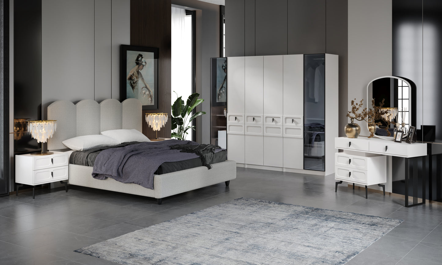 RAIN [MOONSTONE] BEDROOM SET