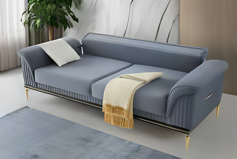 SIGNATURE SOFA SET METAL LEGS