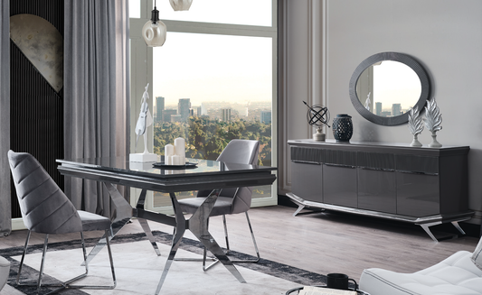 ASYA [SILVER] DINING ROOM SET