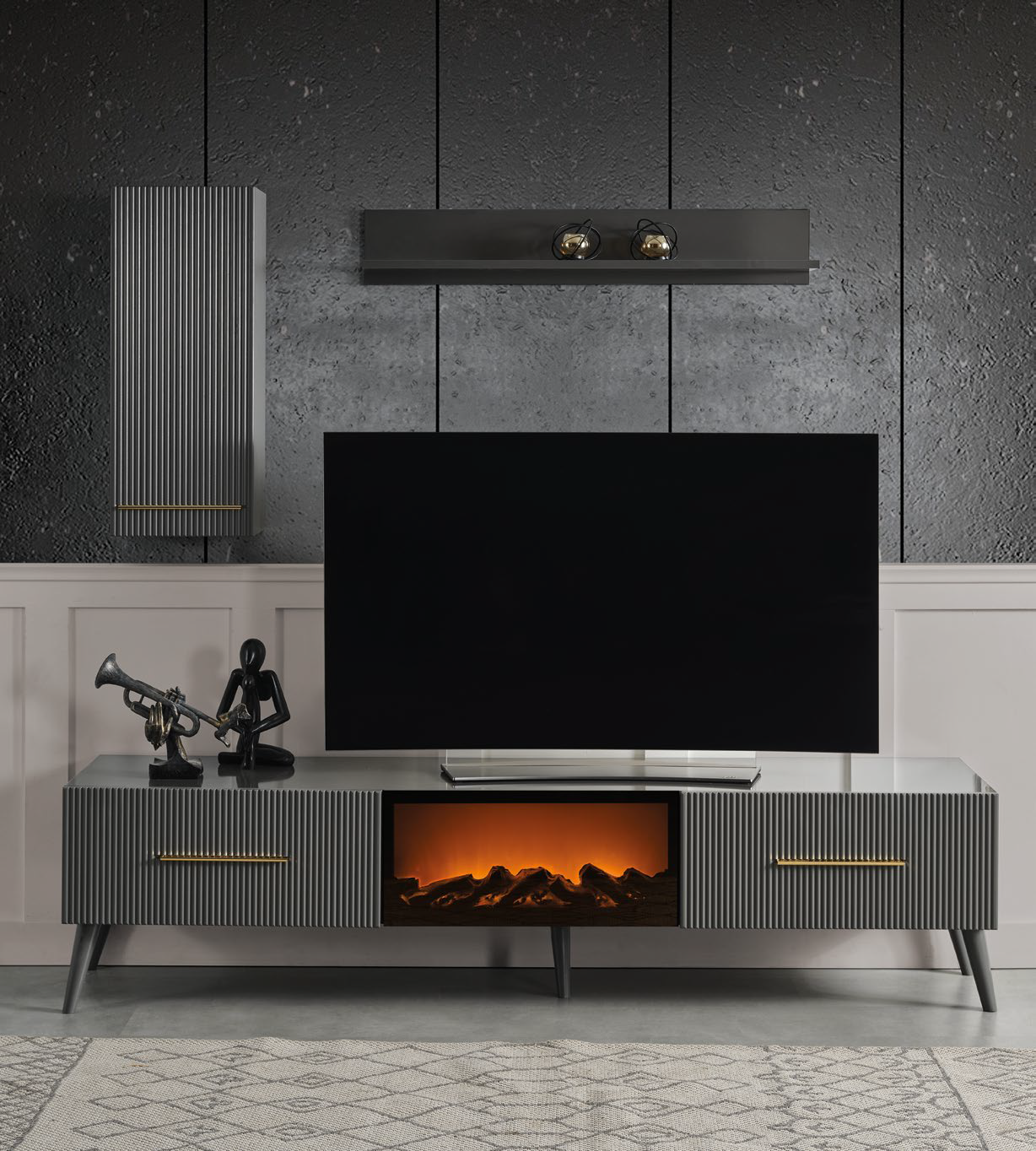 ÇIRAĞAN [ANTHRACITE] DINING ROOM SET