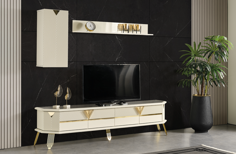 Etkileyici bir görselliğe sahip olan City Tv Ünitesi, göz alıcı ve kusursuz detaylarıyla lüks tanımını bir üst seviyeye taşıyor.