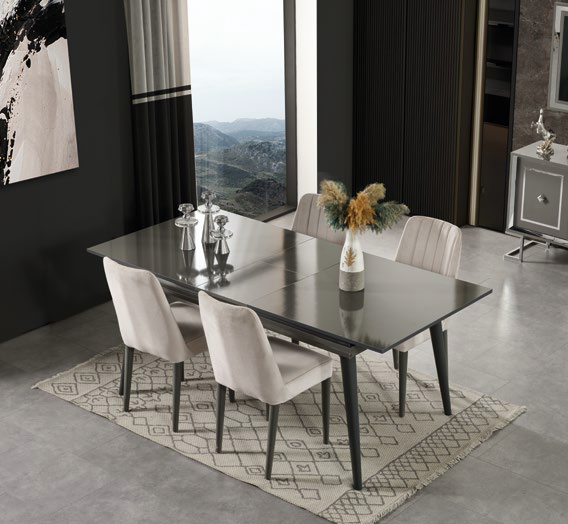 FULYA [ANTRASİT] YEMEK ODASI TAKIMI