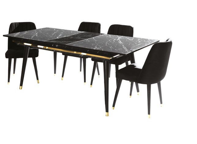 LOFT [SİYAH] YEMEK ODASI TAKIMI