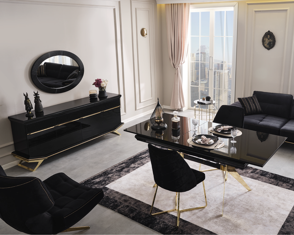 MASARATİ [GOLD] YEMEK ODASI TAKIMI