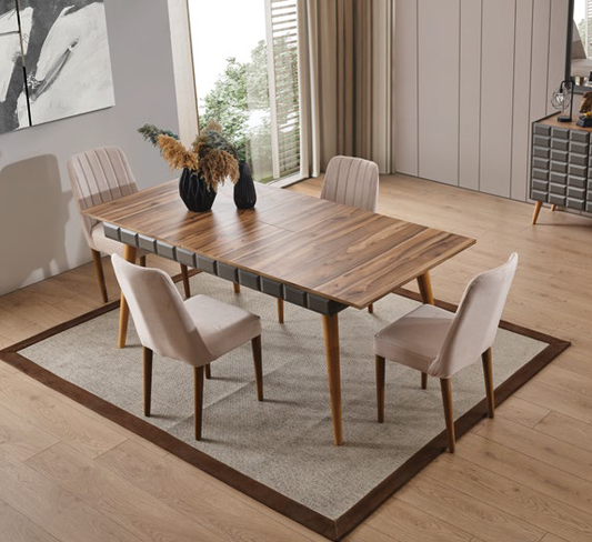 RIVA [WALNUT] DINING ROOM SET