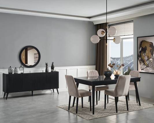 ŞİLE [BLACK] DINING ROOM SET