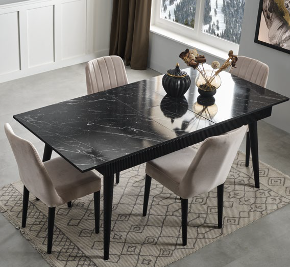 ŞİLE [BLACK] DINING ROOM SET