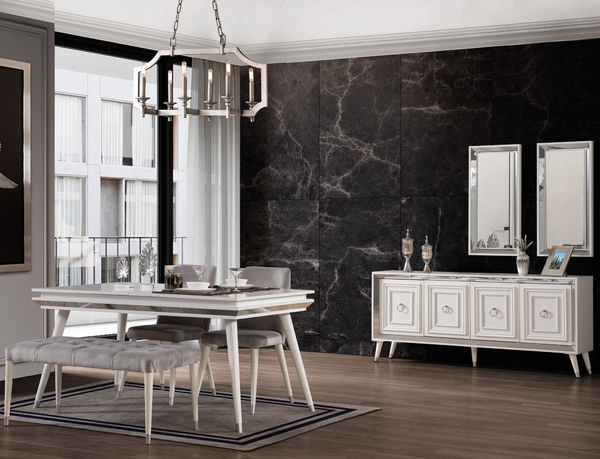 ZEN [BEYAZ] YEMEK ODASI TAKIMI