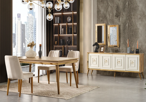 ZEN [CEVİZ-AYTAŞI] YEMEK ODASI TAKIMI