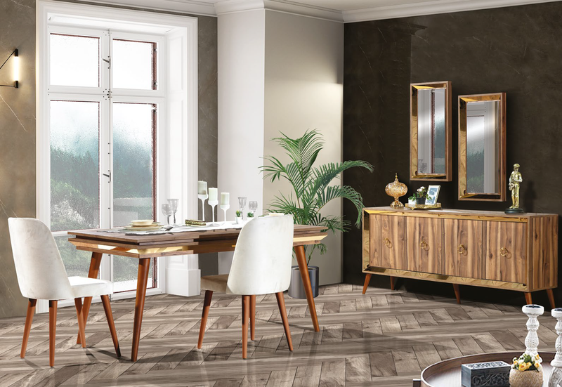 ZEN [CEVİZ] YEMEK ODASI TAKIMI